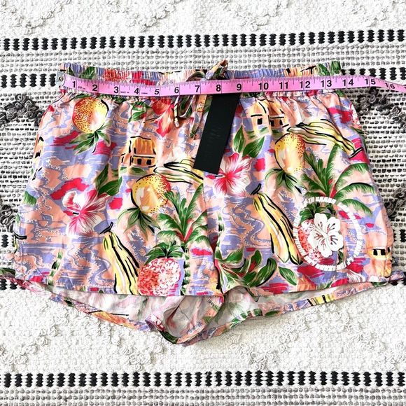 LF the Brand Hawaiian Paradise Tropical Floral Drawstring Shorts Small - Picture 3 of 8